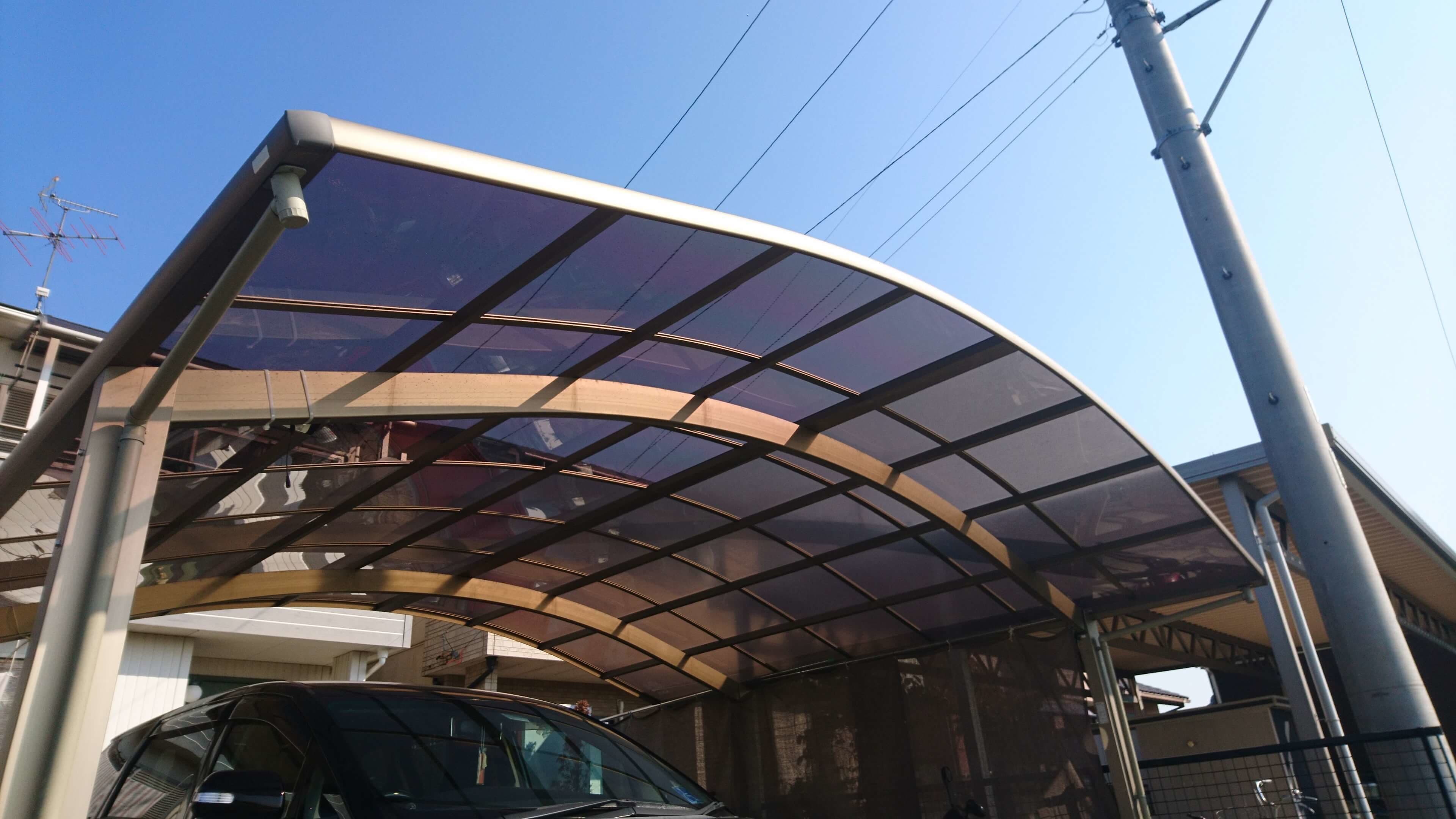 カーポート屋根パネル交換 知多市 | カーポート修理ならエクステリアの窓口知多市