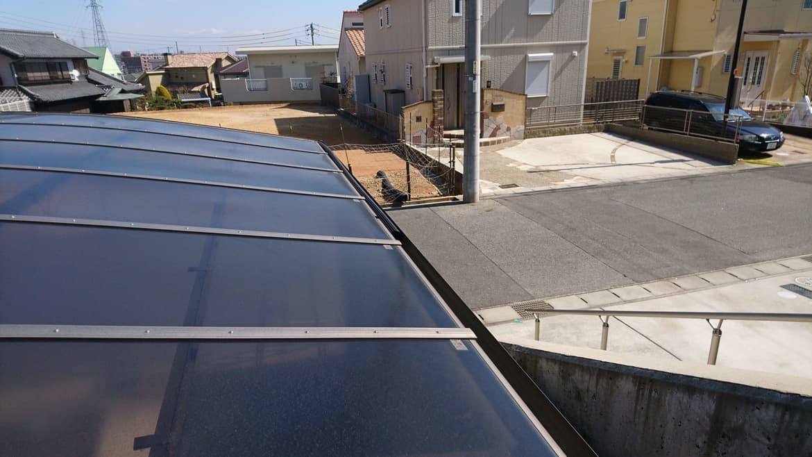 落ち葉除けネット設置 知多市 | カーポート修理ならエクステリアの窓口知多市