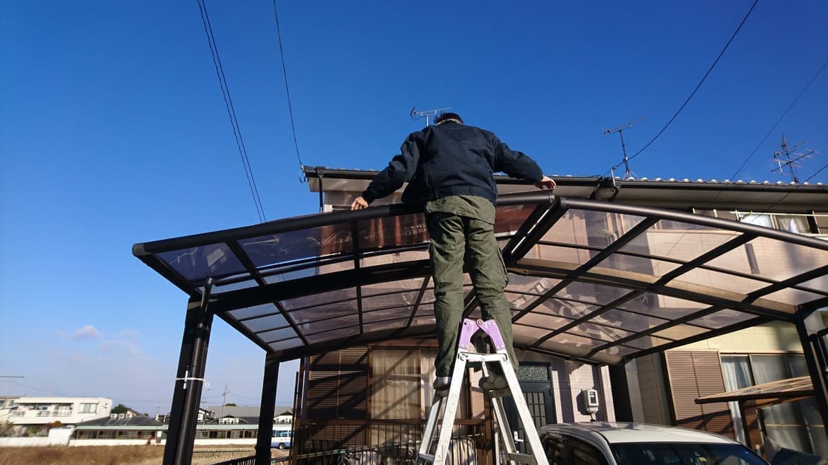 カーポートパネル交換なら知多市のエクステリアの窓口知多市