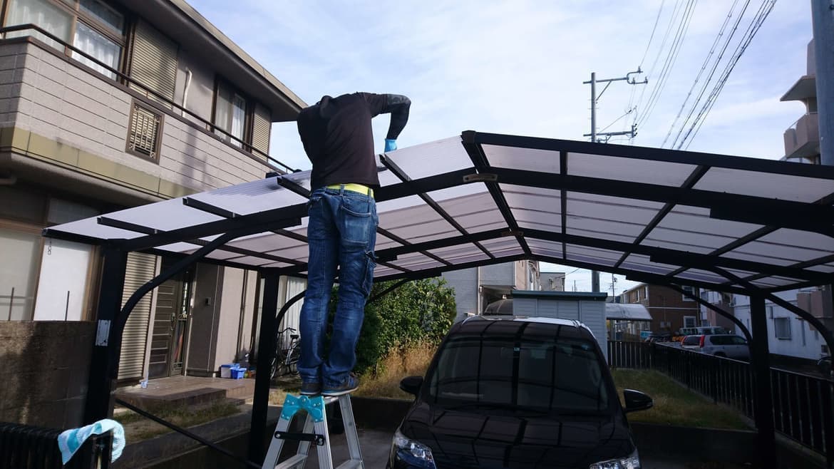 波板張替えなら知多市のエクステリアの窓口知多市