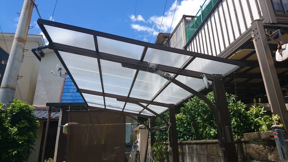 カーポート波板張替え 知多市 | 波板張替えならエクステリアの窓口知多市