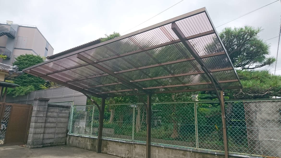 カーポート波板補修 知多市 | 波板張替えならエクステリアの窓口知多市