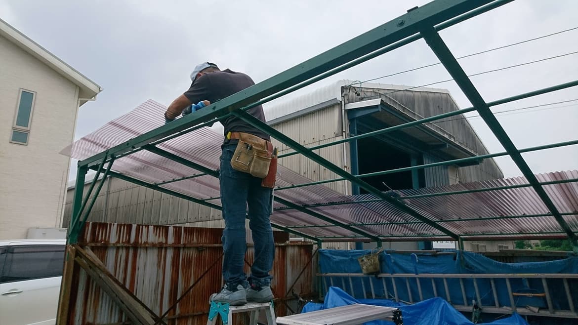 カーポート波板修理 知多市 | 波板交換ならエクステリアの窓口知多市