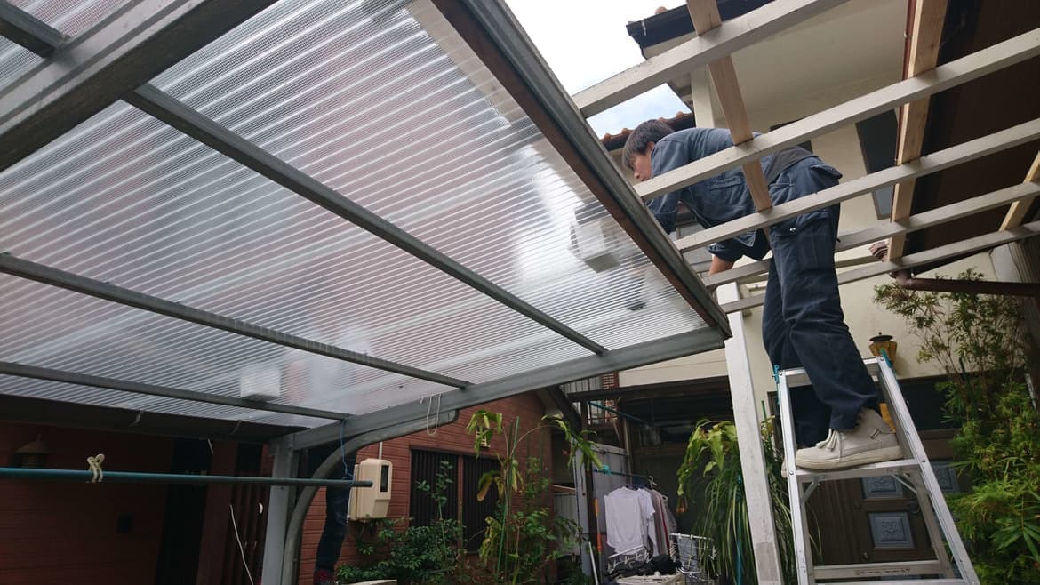 カーポート波板補修 知多市 | 波板張替えならエクステリアの窓口知多市