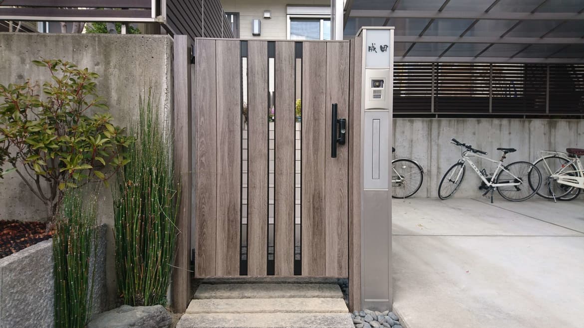 片開き門扉取替え 知多市 | 門扉の取替えならエクステリアの窓口知多市